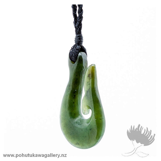 NZ Greenstone Whale Tail Hook
