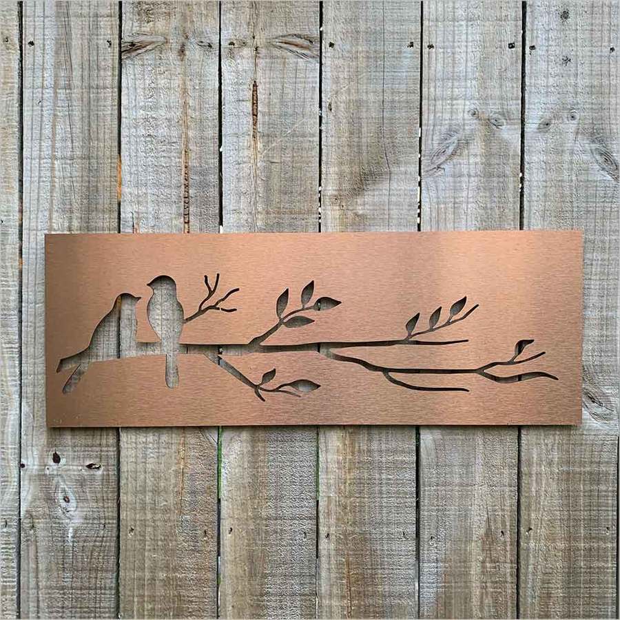 Indoor / Outdoor Art Panel – Birds On Branch