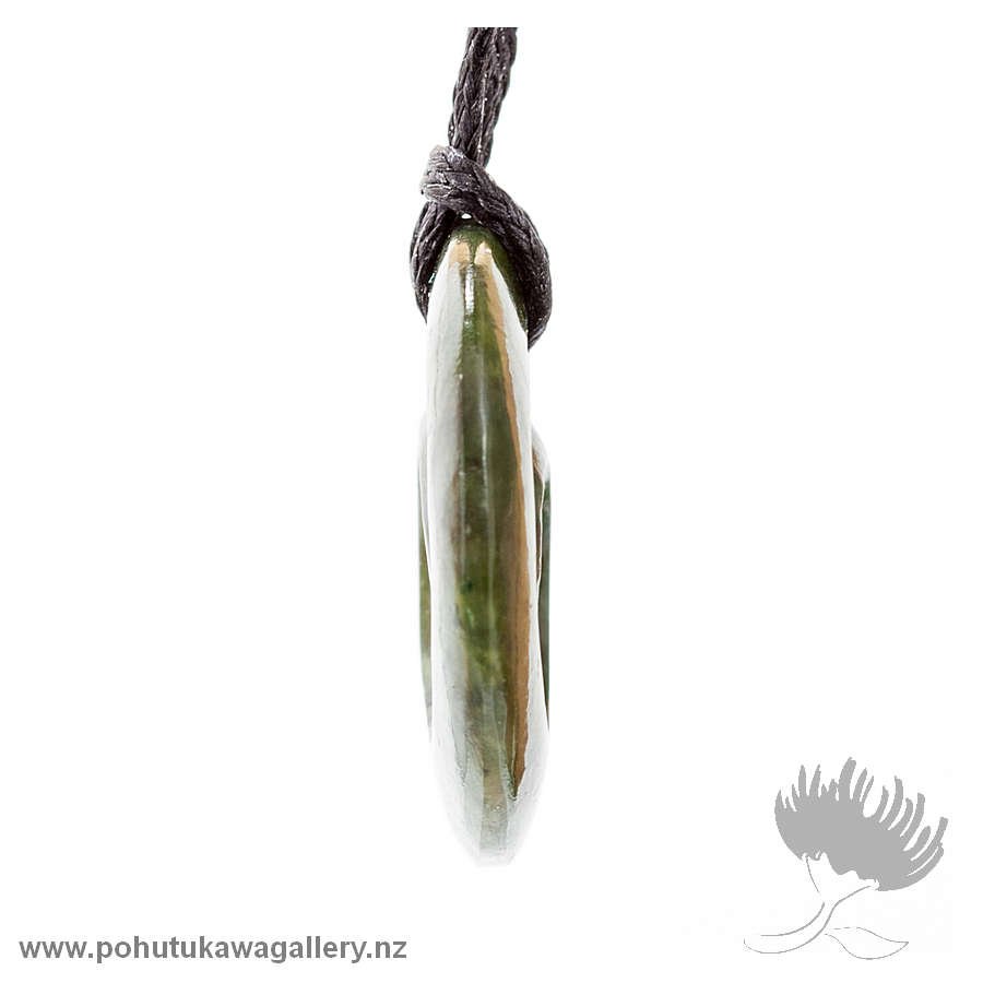 NZ Greenstone Koru Pendant