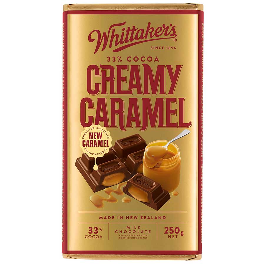 Chocolate Block Creamy Caramel Whittakers 250g