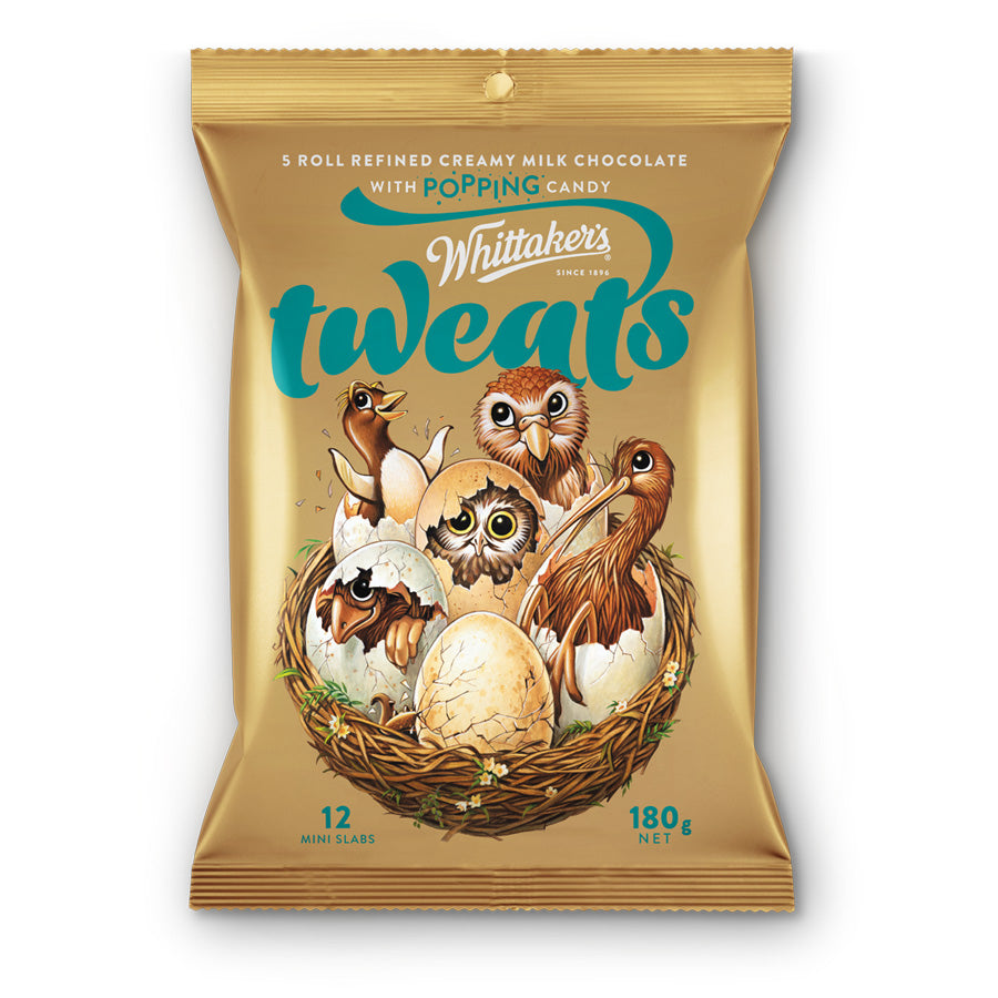 Chocolate Bar Creamy Milk Mini Tweats Whittakers 180g