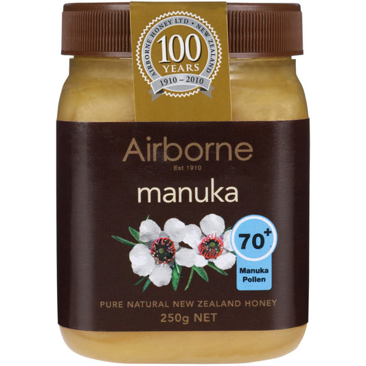 Airborne Health Manuka Honey Creamed 70plus 250g