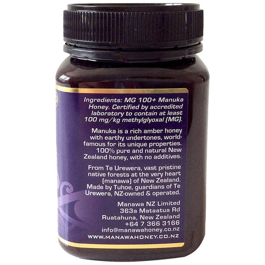 Manawa Manuka Honey Mg 100 Plus 500g