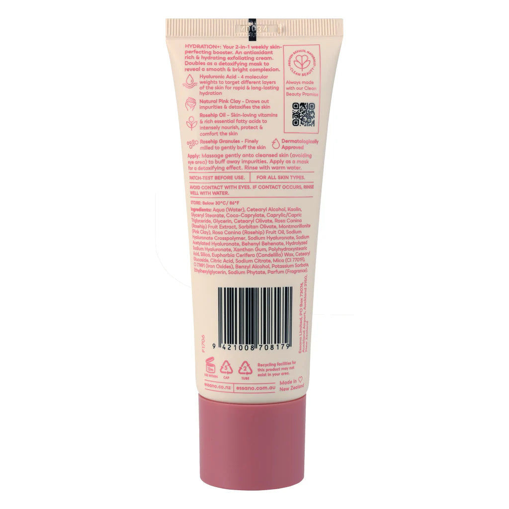 Hydration+ Pink Clay Exfoliator 100ml