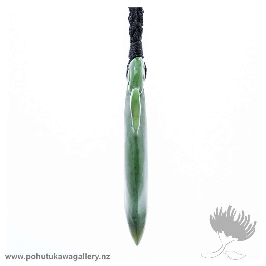 NZ Greenstone Manaia Hook Pendant