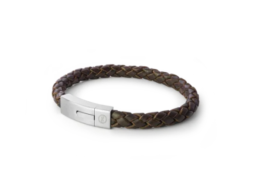 Latitude Bracelet | Brown – Steel Clasp