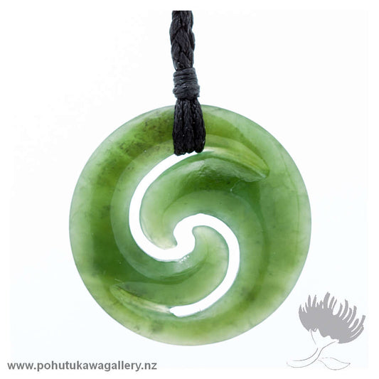 NZ Greenstone Koru Pendant