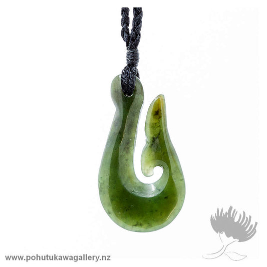 NZ Greenstone Whale Tail Hook