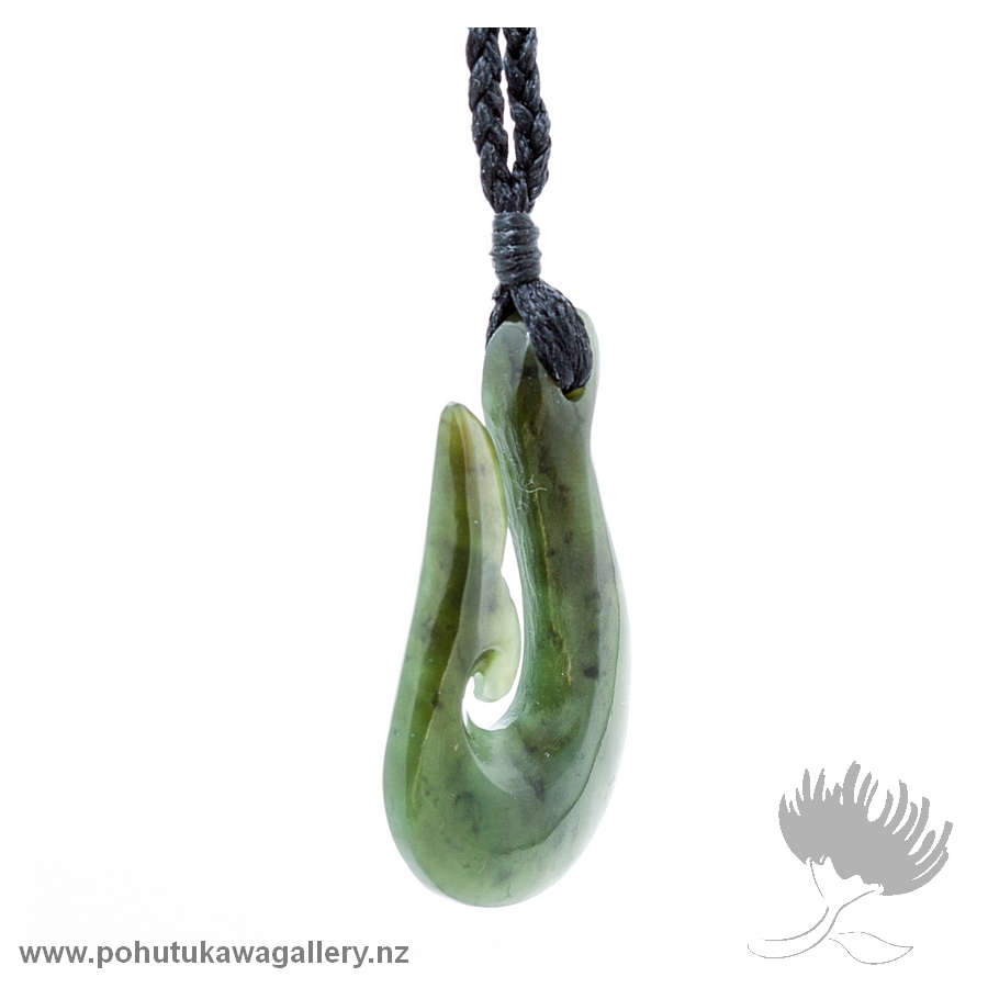 NZ Greenstone Whale Tail Hook