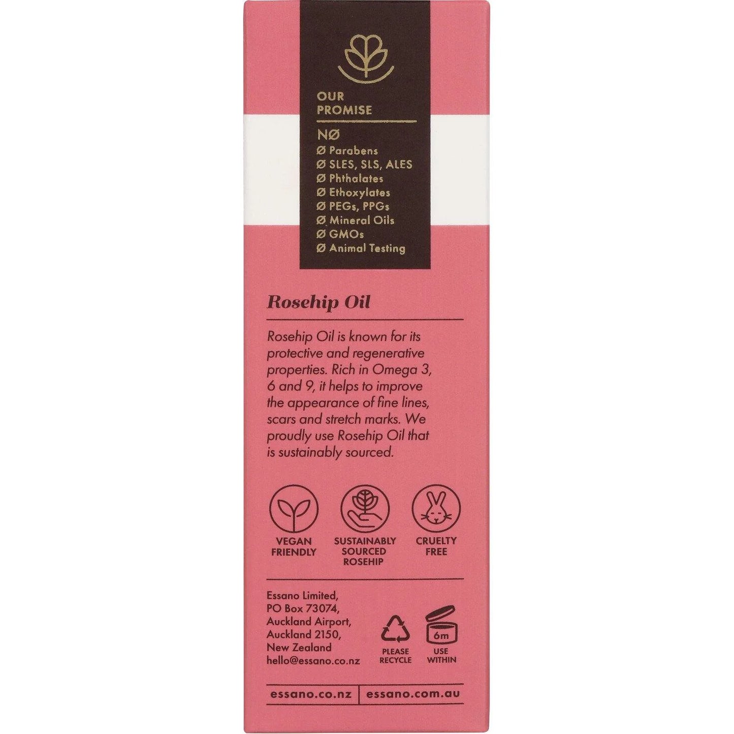 Hydrating Rosehip Certified Organic Rosehip Oil 20ml