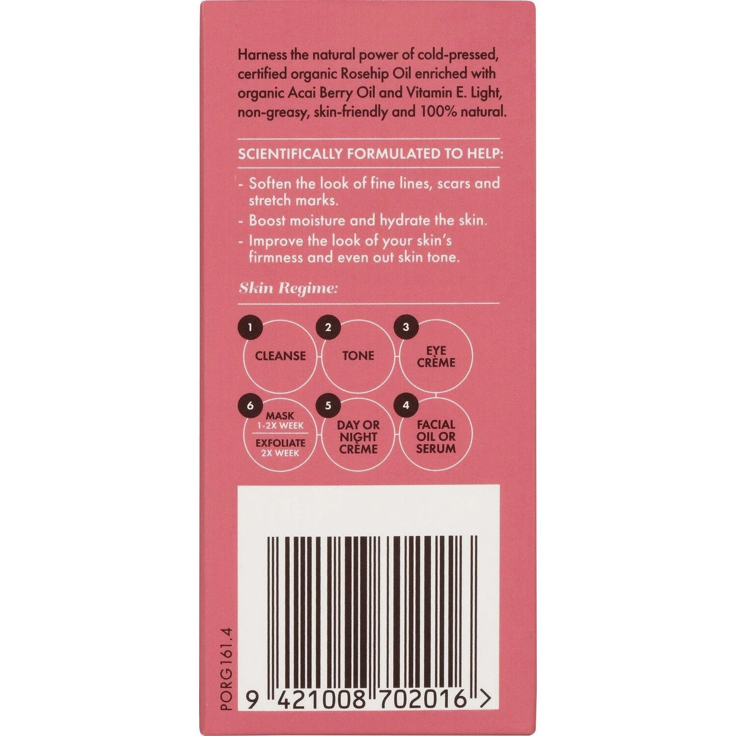 Hydrating Rosehip Certified Organic Rosehip Oil 20ml