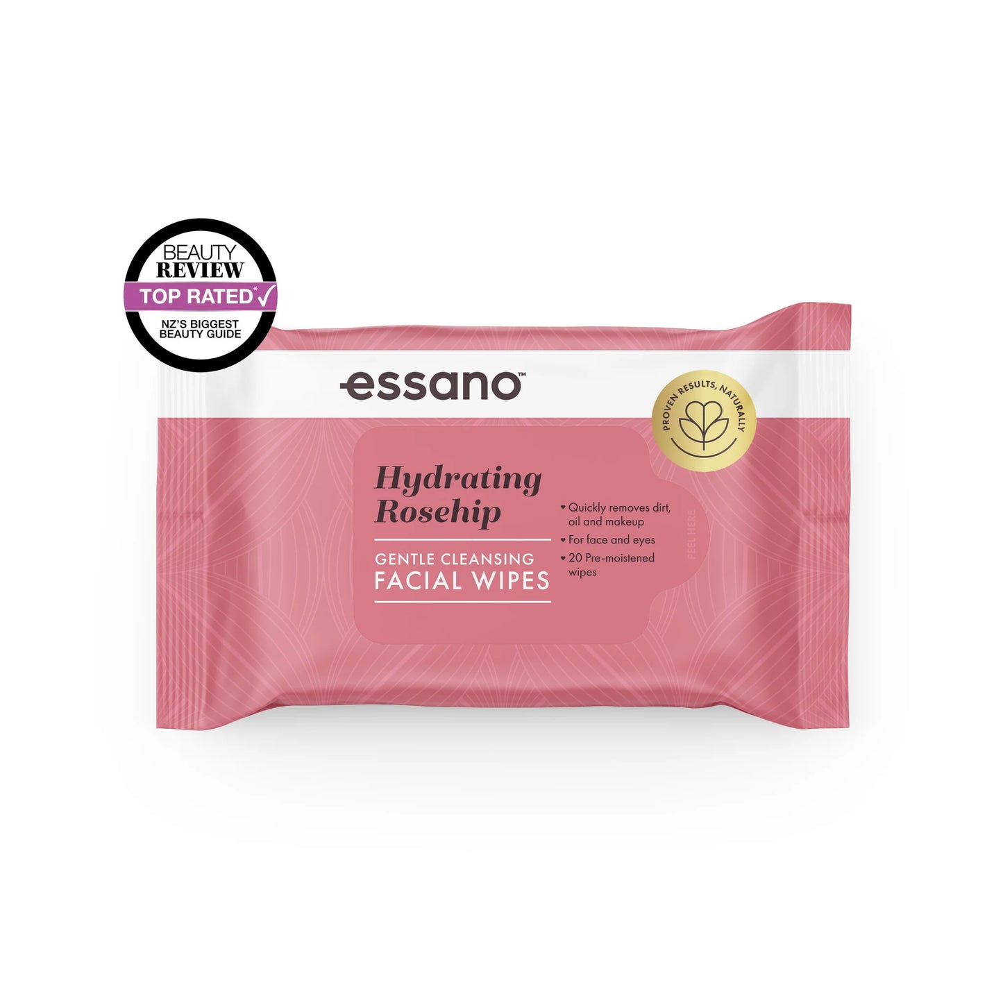 Rosehip Facial Wipes 20 Pack