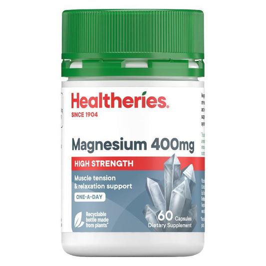 Magnesium 400mg High Strength 1-a-Day 60 Capsules