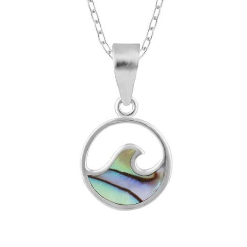 Boxed Necklace | Sterling & Paua Wave