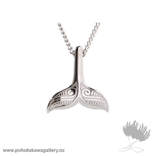 Stainless Pendant – Whale Tail