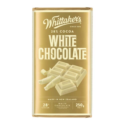 Chocolate Block 28% Cocoa White Whittakers 250g