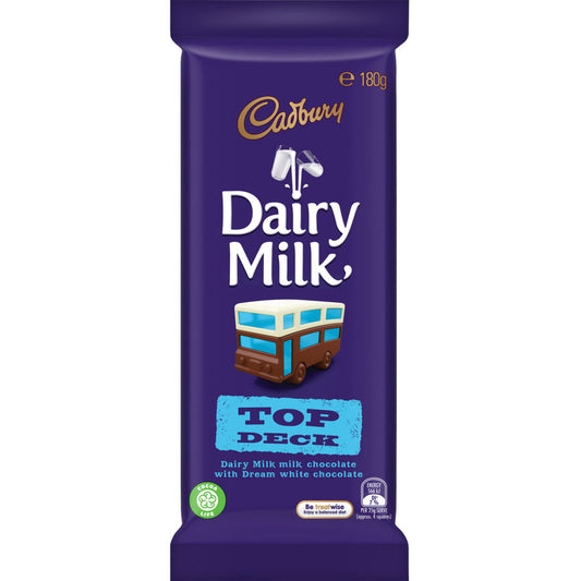 Chocolate Block Dairy Milk Top Deck Cadbury 180g