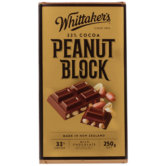 Chocolate Block Original Peanut 33% Cocoa Whittakers 250g