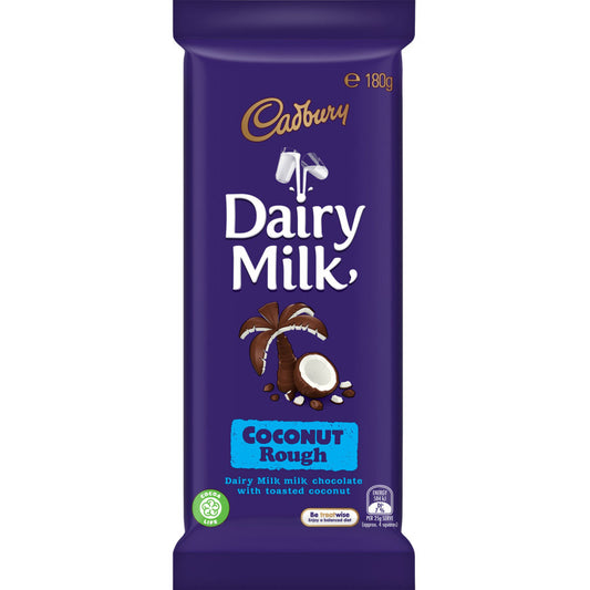 Chocolate Block Dairy Milk Coconut Rough Cadbury 180g