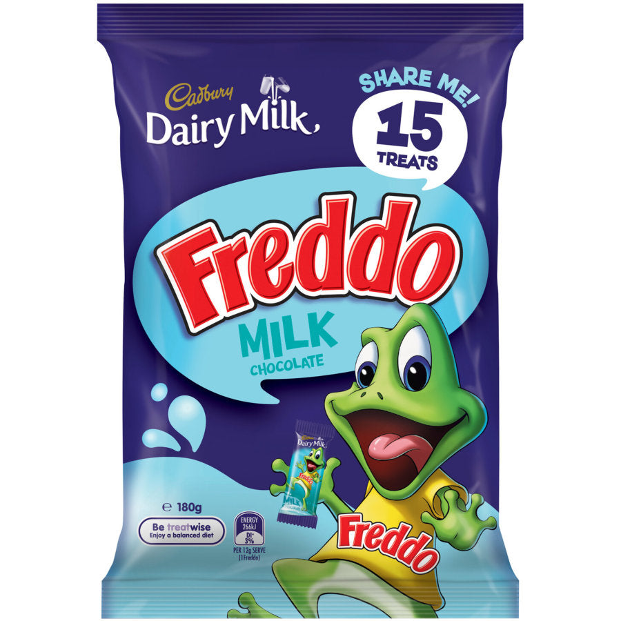 Treat Size Chocolates Dairy Milk Freddo Cadbury 180g bag 15pk
