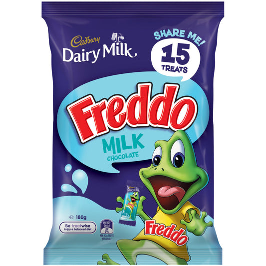 Treat Size Chocolates Dairy Milk Freddo Cadbury 180g bag 15pk
