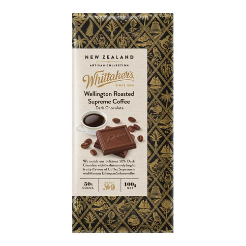 Chocolate Block Wellington Rstd Supreme Coffee Whittakers 100g