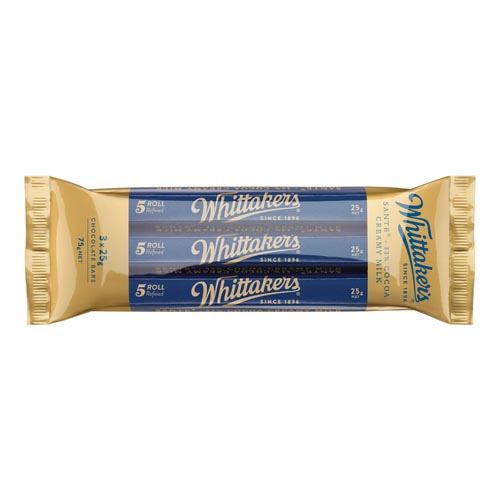 Chocolate Bar Milk Sante Whittakers 75g 3pk