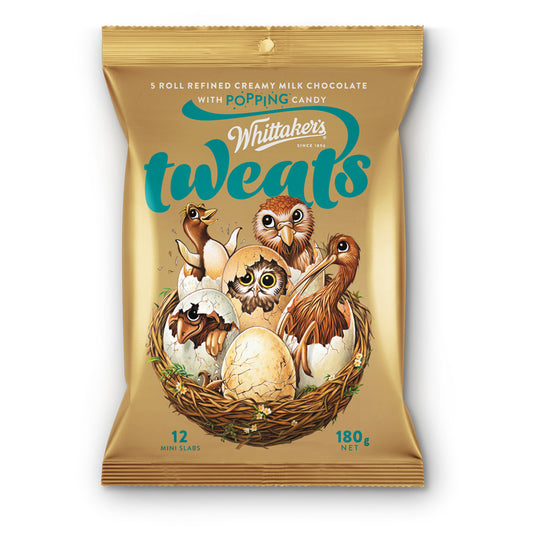 Chocolate Bar Creamy Milk Mini Tweats Whittakers 180g