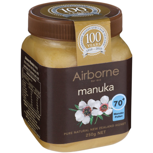 Airborne Health Manuka Honey Creamed 70plus 250g