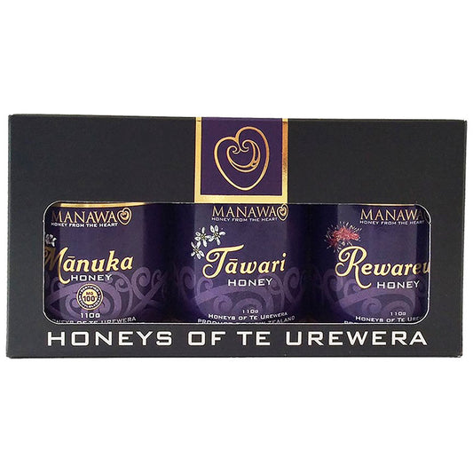 Manawa Honey Gift Pack 110g Each 3pk